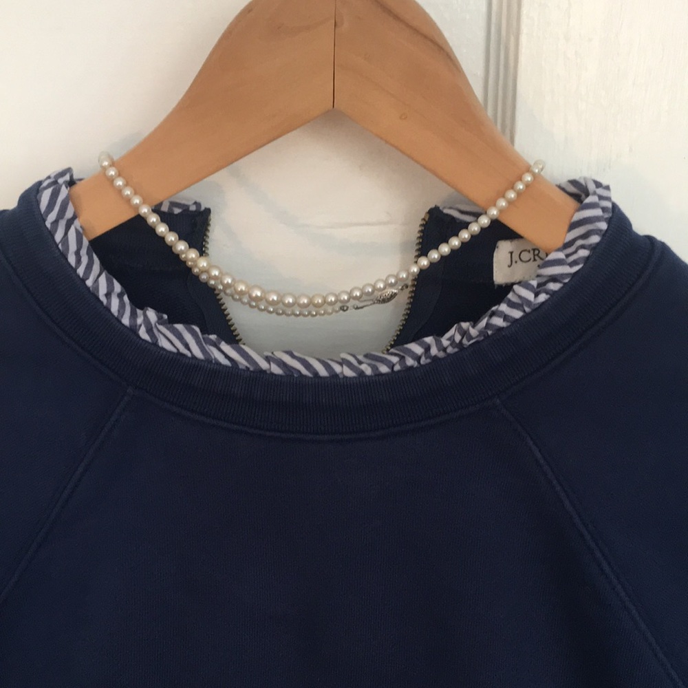 JCrew Ruffle Detail Sweatshirt - Picture 4 of 9